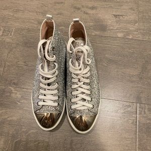 Miu Miu Glitter High Tops